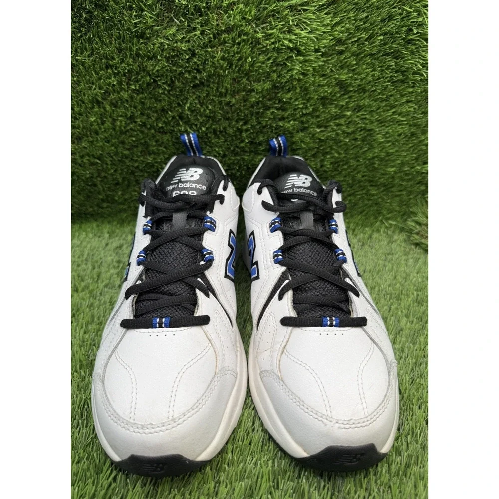 New Balance 608v5 Mens White Blue Black Cross Trainer MX608WR5 - Size 10M